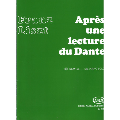 Liszt - Après Une Lecture du Dante per Pianoforte