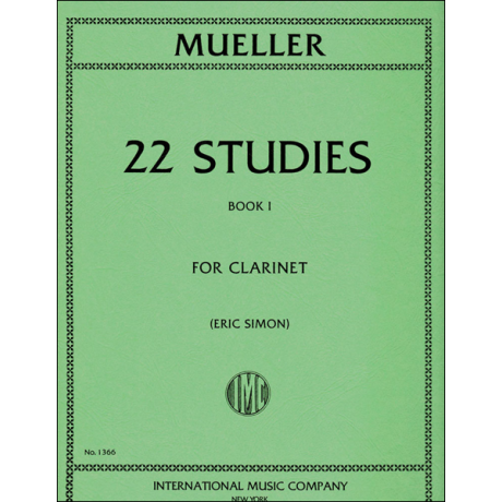 Müller I. - 22 Studi per clarinetto - Volume 1