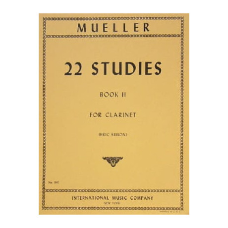 Müller I. - 22 Studi per clarinetto - Volume 2