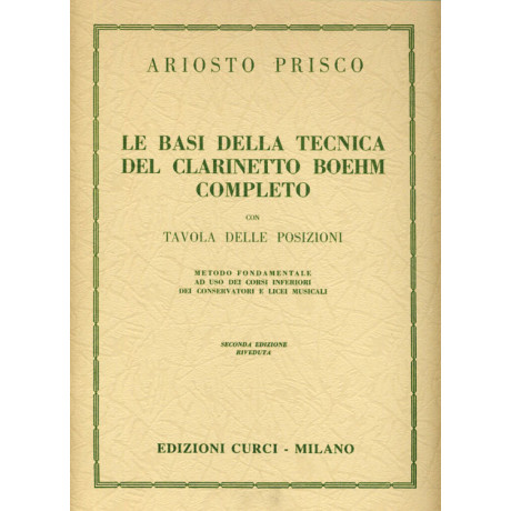 Prisco - Le Basi della Tecnica del Clarinetto