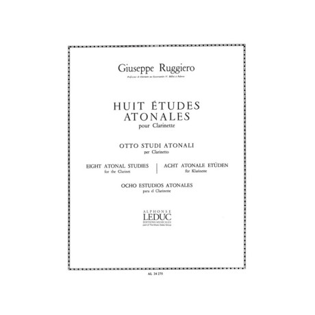 Ruggiero - 8 Studi Atonali per Clarinetto