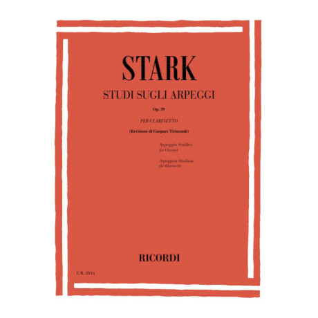 Stark - Studi sugli Arpeggi Op.39 per Clarinetto