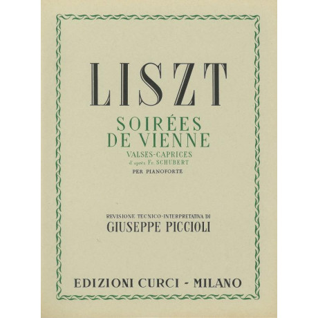 Liszt - Soirèes De Vienne per Pianoforte