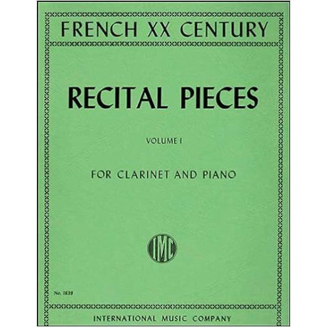 Pezzi Francesi del XX Secolo Vol.1 per Clarino e Piano