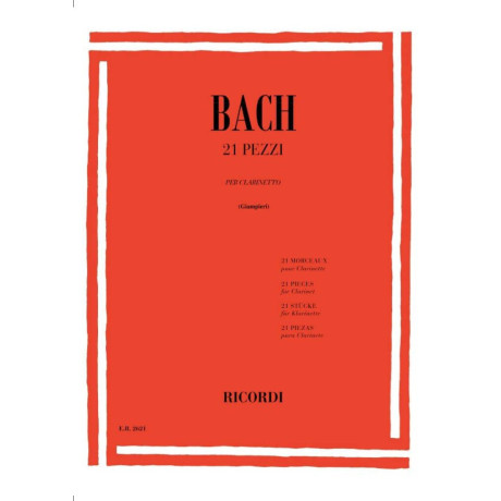 Bach - 21 Pezzi per Clarinetto