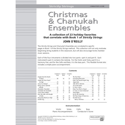 Christmas & Chanukah Ensembles - 23 Pieces Favorites