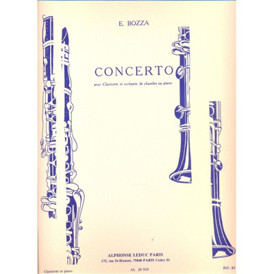 Bozza - Concerto per Clarinetto e Pianoforte