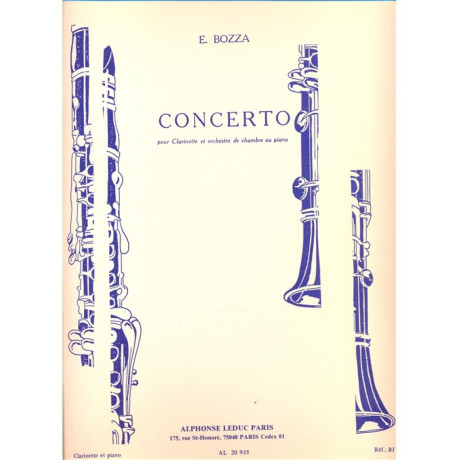Bozza - Concerto per Clarinetto e Pianoforte