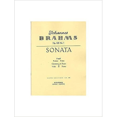 Brahms - Sonata Op.120 n.1 per Clarino o Viola e Piano