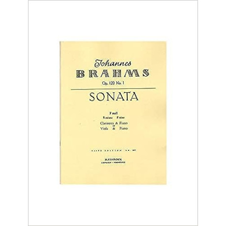 Brahms - Sonata Op.120 n.1 per Clarino o Viola e Piano