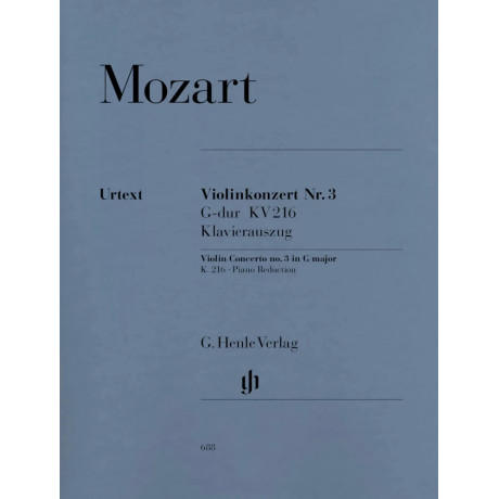 Wolfgang Amadeus Mozart - Violin Concerto No. 3 in G major KV 216