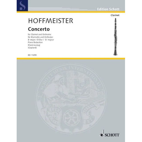 Hoffmeister - Concerto in Sib Maggiore per Clarino e Pf.