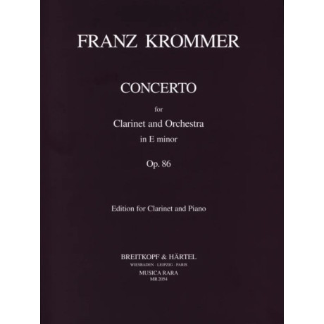 Krommer - Concerto in Mi Minore Op.86 Clarino e Pf.
