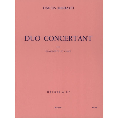 Milhaud - Duo Concertante per Clarino e Piano