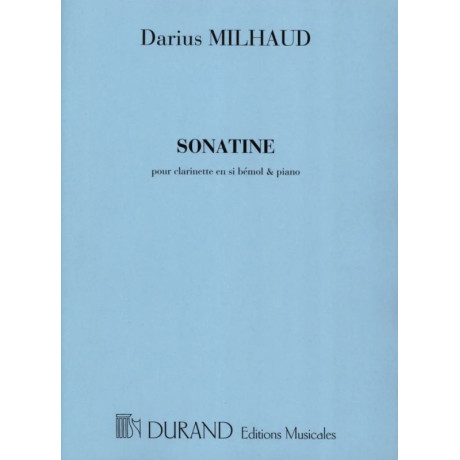 Milhaud - Sonatina per Clarinetto e Pianoforte