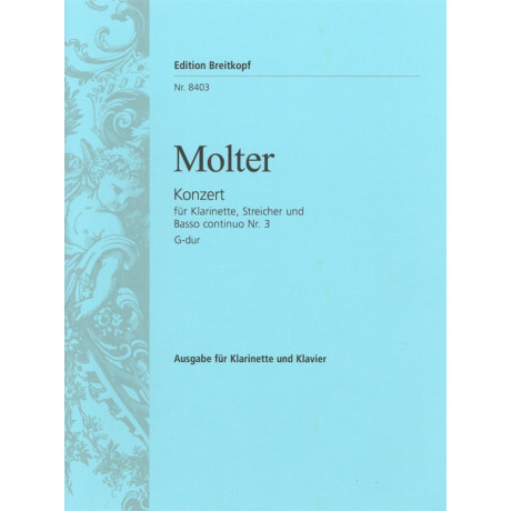 Johann Melchior Molter - Concerto for Clarinet, strings and b.c. No. 3 in G major