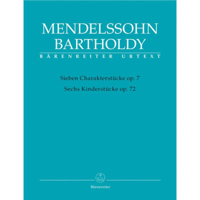 Mendelssohn - 7 Pezzi Caratteristici Op.7-6 Pezzi per Bambini Op 72 per Pianoforte