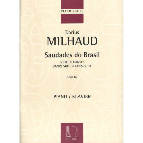 Milhaud - Saudades do Brasil Op.67 per Pianoforte