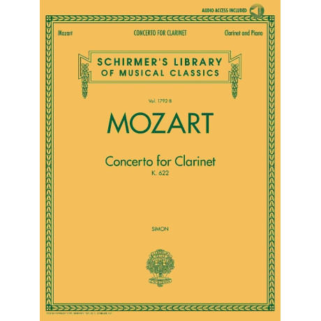 Mozart - Concerto KV622 per Clarino e Piano Con CD