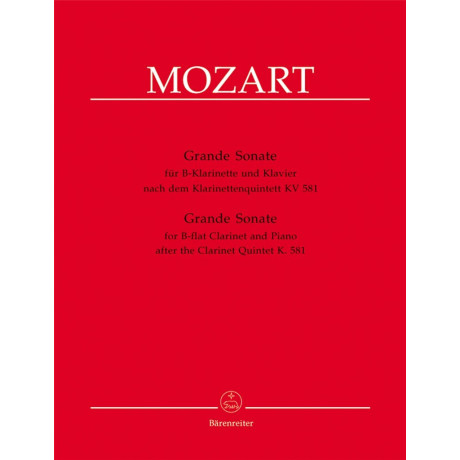 Mozart - Grande Sonata KV581 per Clarino e Piano