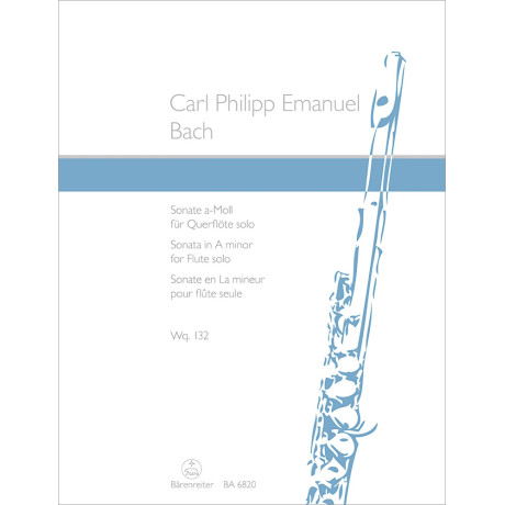 Carl Philipp Emanuel Bach - Sonata in A minor for Flute solo Wq 132