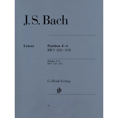 Johann Sebastian Bach - Partite 4-6 - BWV 828-830