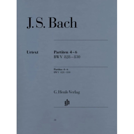 Johann Sebastian Bach - Partitas 4-6 - BWV 828-830