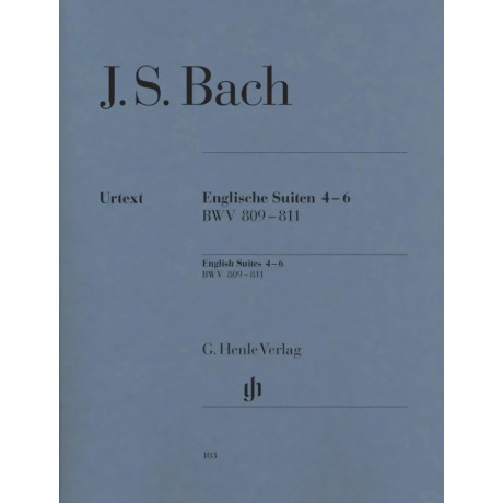Johann Sebastian Bach - Suite inglesi 4-6 - BWV 809-811