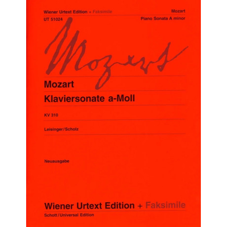 Mozart - Piano Sonata In La Minore KV 310