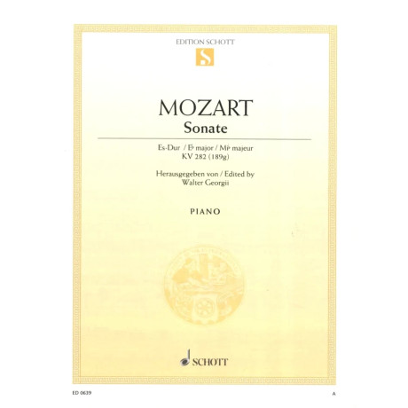 Mozart - Piano Sonata In Mib Major KV 282 (189g)