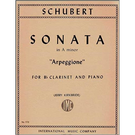 Schubert - Sonata in La Minore "Arpeggione" Clar.e Pf.
