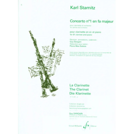 Stamitz - Concerto n.1 in Fa Maggiore per Clarino e Pf.