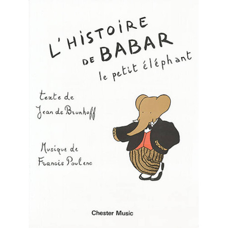 Poulenc - L'Histoire De Babar Le Petit Elephant per Pianoforte