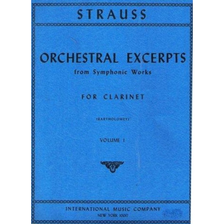 Strauss - Brani Orchestrali per 2 Clarinetti Vol.1