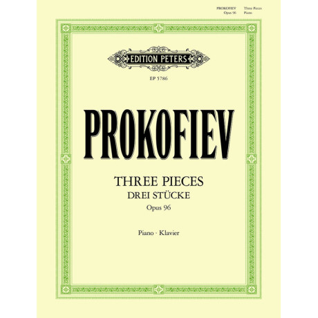 Prokofiev - Three Pieces for Piano Op. 96 (1941/42) per Pianoforte
