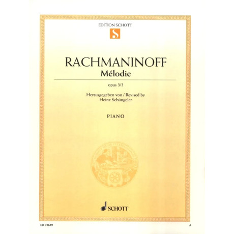 Rachmaninoff - Melodie Op.3 n.3 for Piano Solo