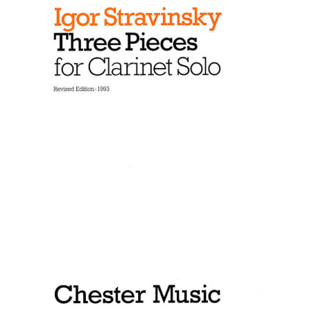 Stravinsky - 3 Pezzi per Clarinetto Solo