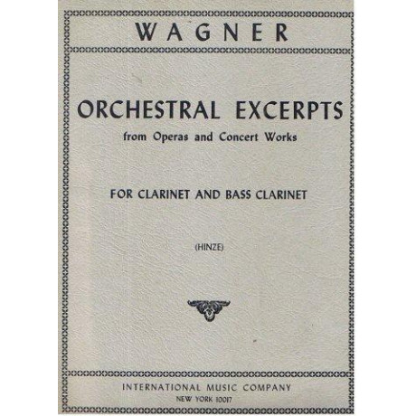 Wagner - Brani Orchestrali per clarino e clarino Basso