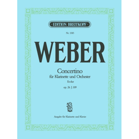 Weber - Concertno in Mi Maggiore Op.26 Clarino e Pf.