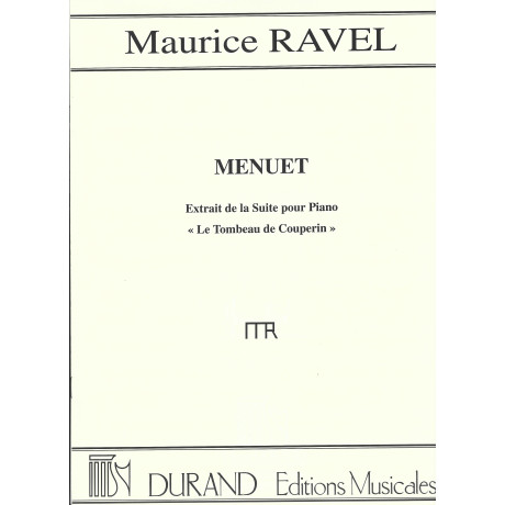 Ravel - Menuet Du Tombeau Pour Piano
