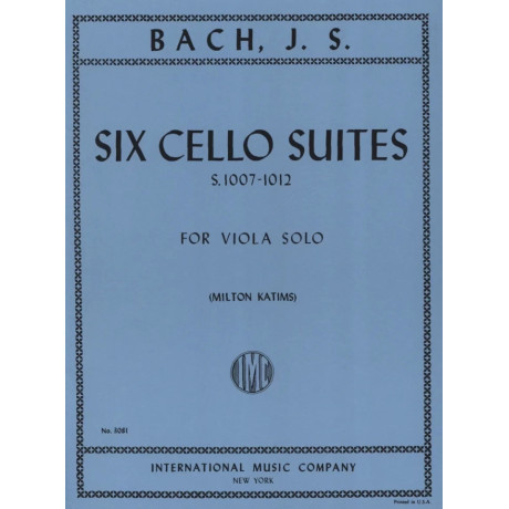 Bach - 6 Cello Suites S.1007-1012 per Viola Solo