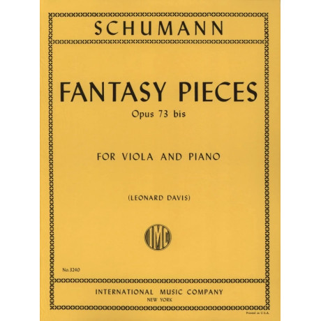Schumann - Fantasy Pieces Op.73 bis for Viola and Piano