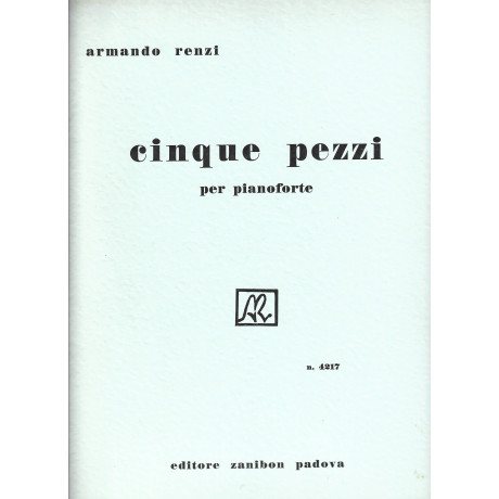 Renzi - 5 Pezzi per Pianoforte