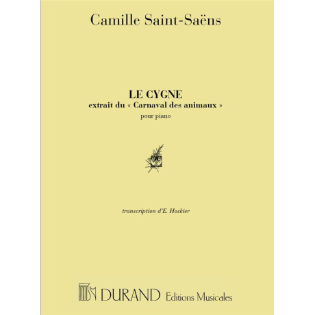 Saint-Saens - Le Cygne Extrait du Carnaval des Animaux pour Piano