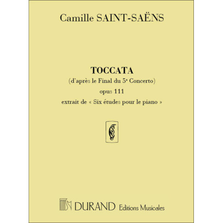 Saint-Saens - Toccata Op 111 N 6 Piano (D'Apres Le 5 Concerto) pour Piano