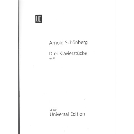 Schonberg - Drei Klavierstuck Op. 11 for Piano