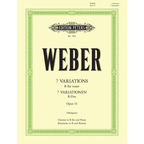 Weber - 7 Variazioni in Sib Op.33 per Clarino e Piano