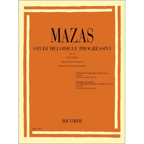 Mazas - Studi Melodici E Progressivi Op. 36