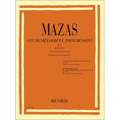 Mazas - Studi Melodici E Progressivi Op. 36 Vol.2