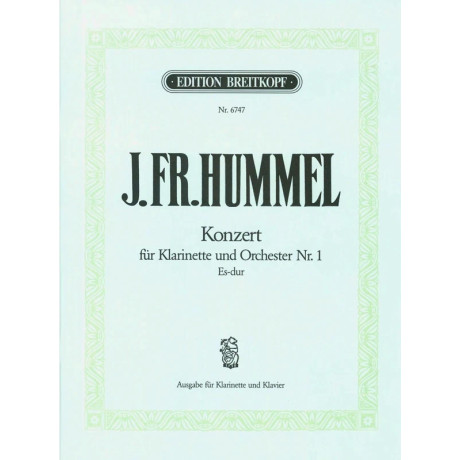 Joseph Friedrich Hummel - Concerto per clarinetto e orchestra n. 1 in mi bemolle maggiore